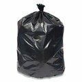 Coastwide REPROCESSED RESIN CAN LINERS, 56 GAL, 1.8 MIL, 43in X 47in, BLACK, 100PK 814882